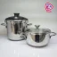 قابلمه و زودپز دو قلو  روگازی استیل کرکماز ۷+۴لیتر  A171 Alia