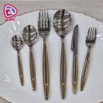 سرویس قاشق و چنگال ۳۰ نفره طلایی روگن