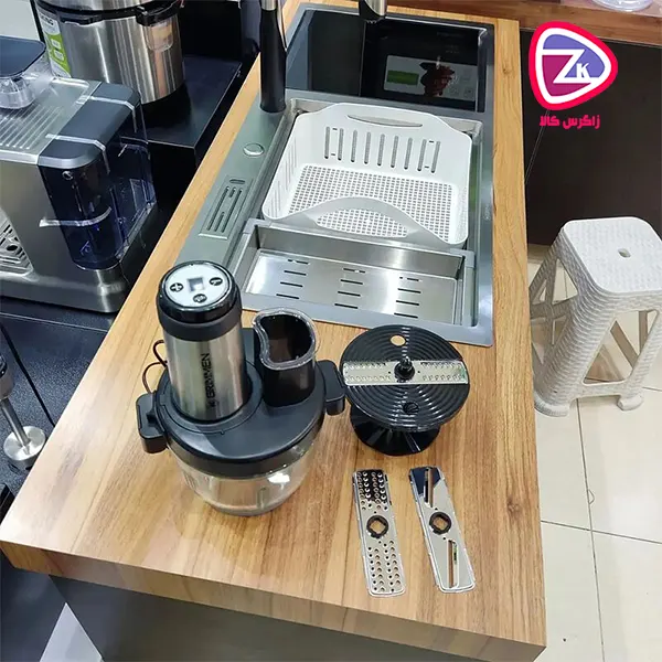 خردکن و رنده‌برقی گریمن مدل GR-FP550 ظرفیت 3 لیتر