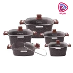 سرویس قابلمه گرانیتی ۱۰ پارچه لکسیکال مدل DCC-59710 نمای کلی
