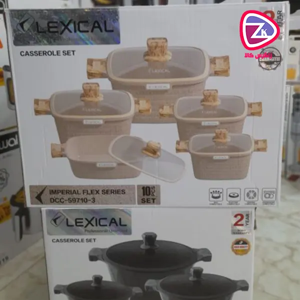 نمای نزدیک از روکش گرانیتی سرویس قابلمه لکسیکال DCC-59710