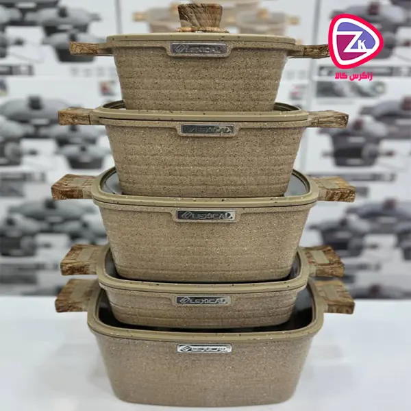 واشر سیلیکونی درب قابلمه‌های گرانیتی لکسیکال برای حفظ طعم غذا